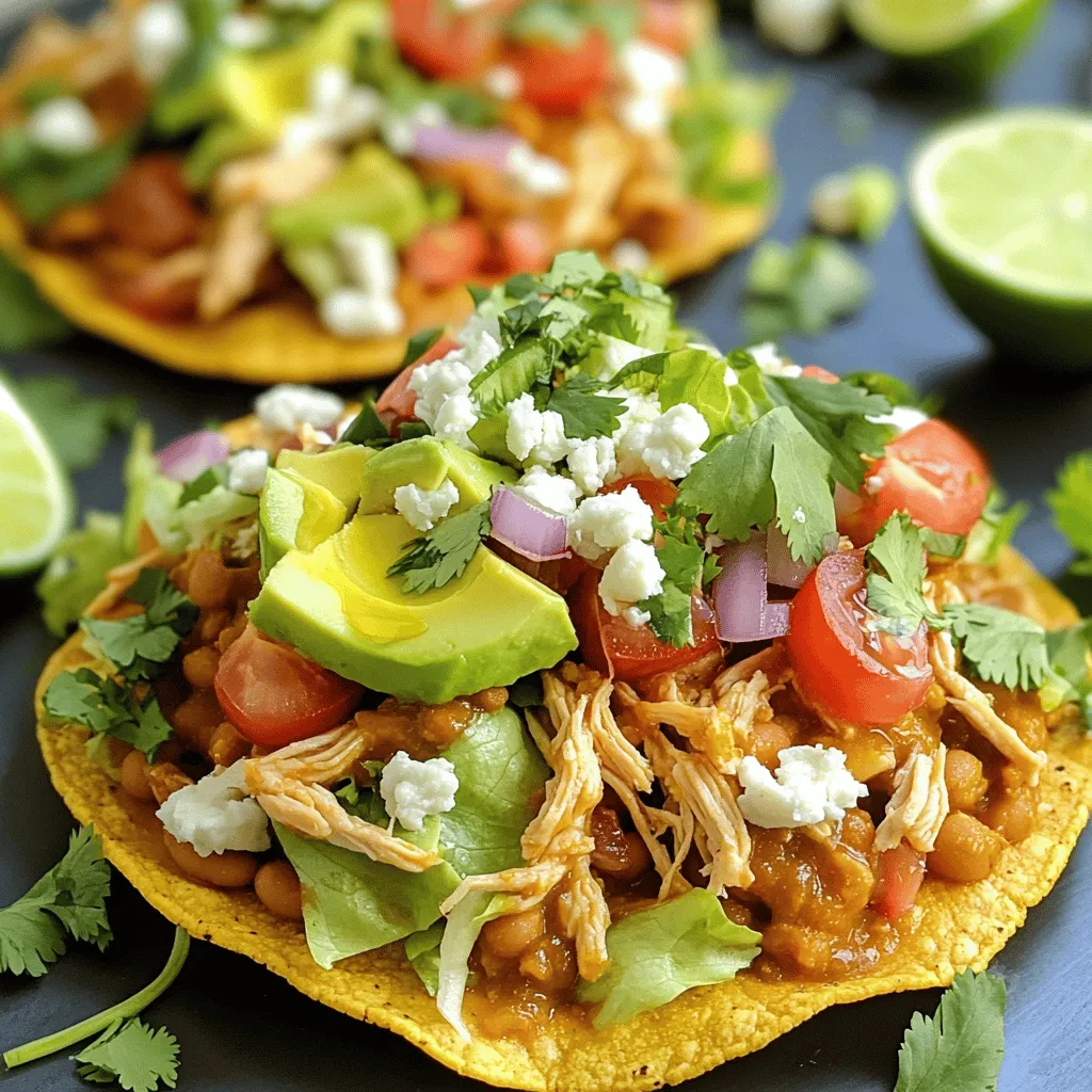 Rotisserie Chicken Tostadas Crispy and Flavorful Meal