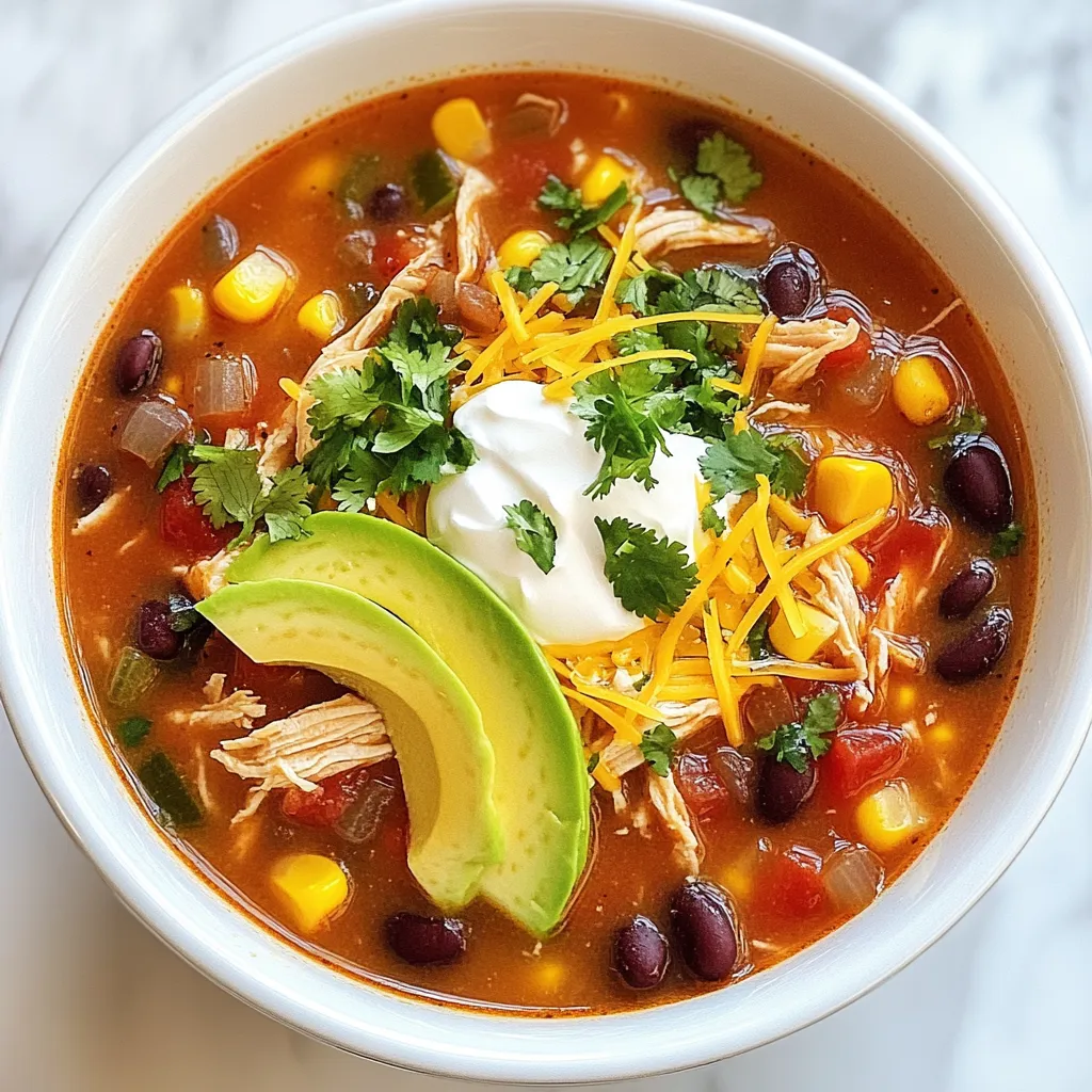 Easy Chicken Taco Soup Flavorful Weeknight Delight