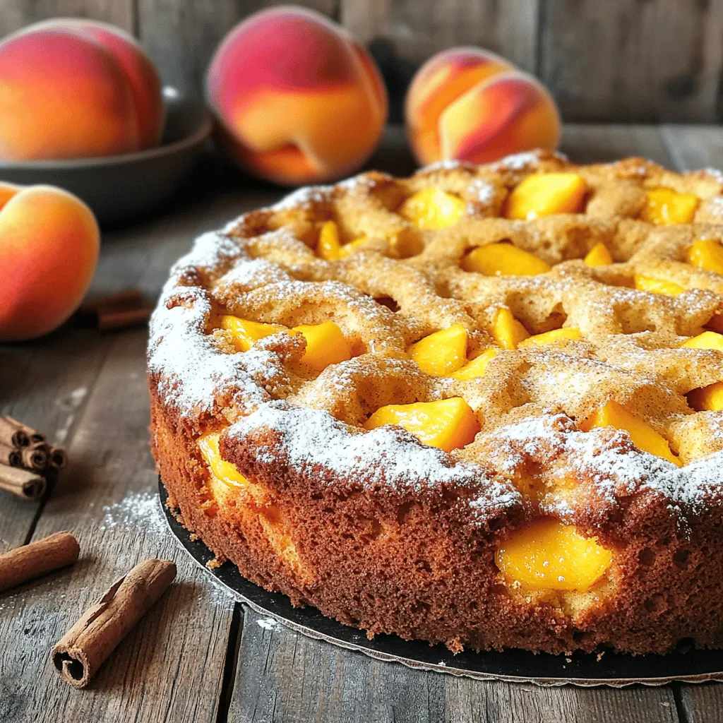Fresh Peach Cake Delightful and Easy Recipe