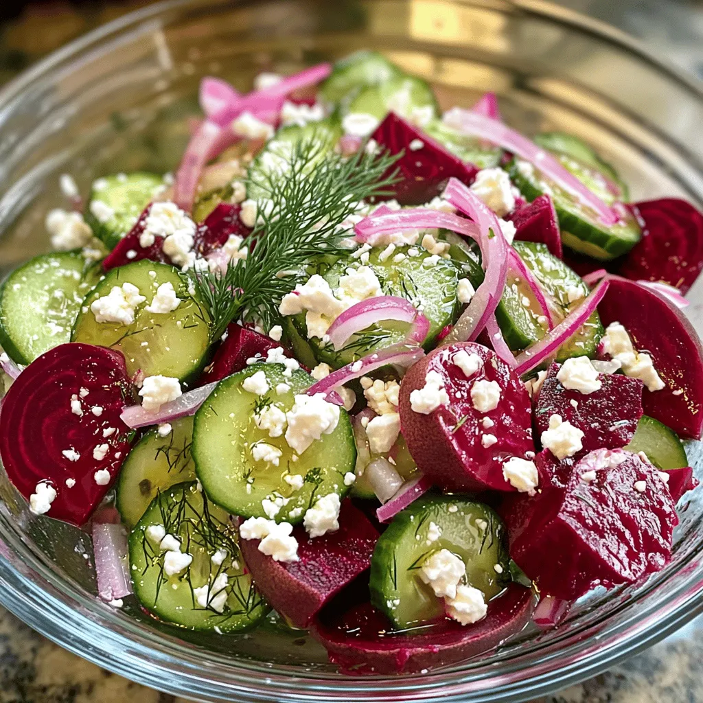 Beet and Feta Cucumber Salad Fresh and Tasty Treat