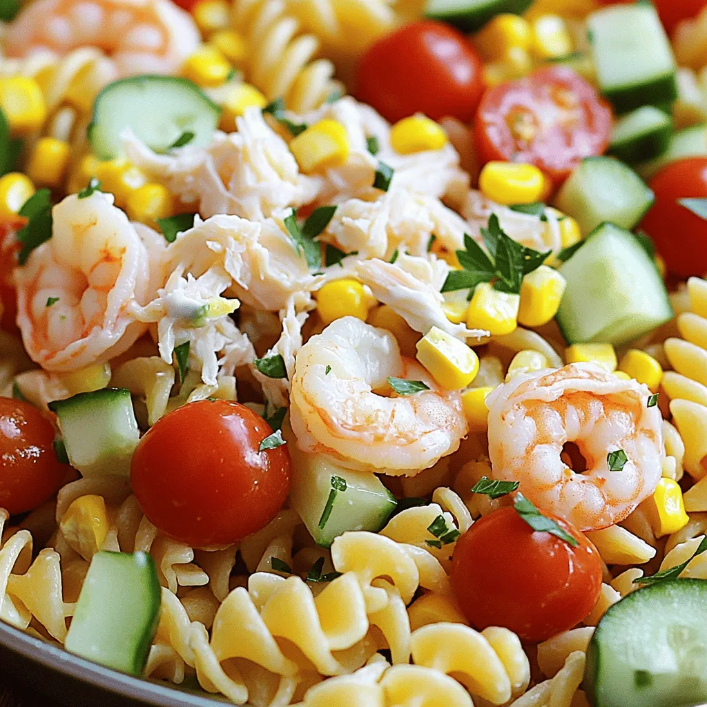 Ocean&#8217;s Delight Seafood Pasta Salad Refreshing Treat