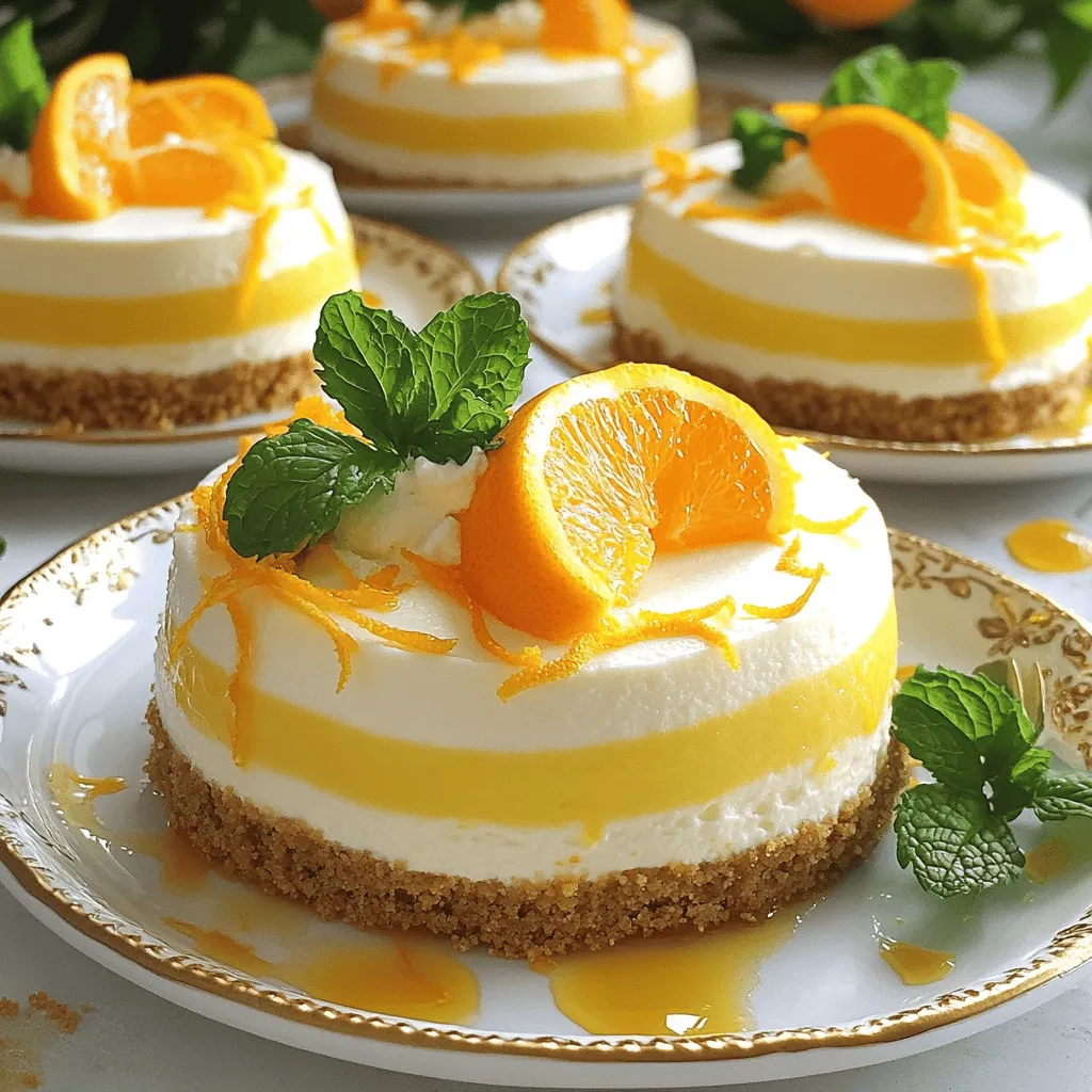 No-Bake Orange Creamsicle Cheesecake Delight