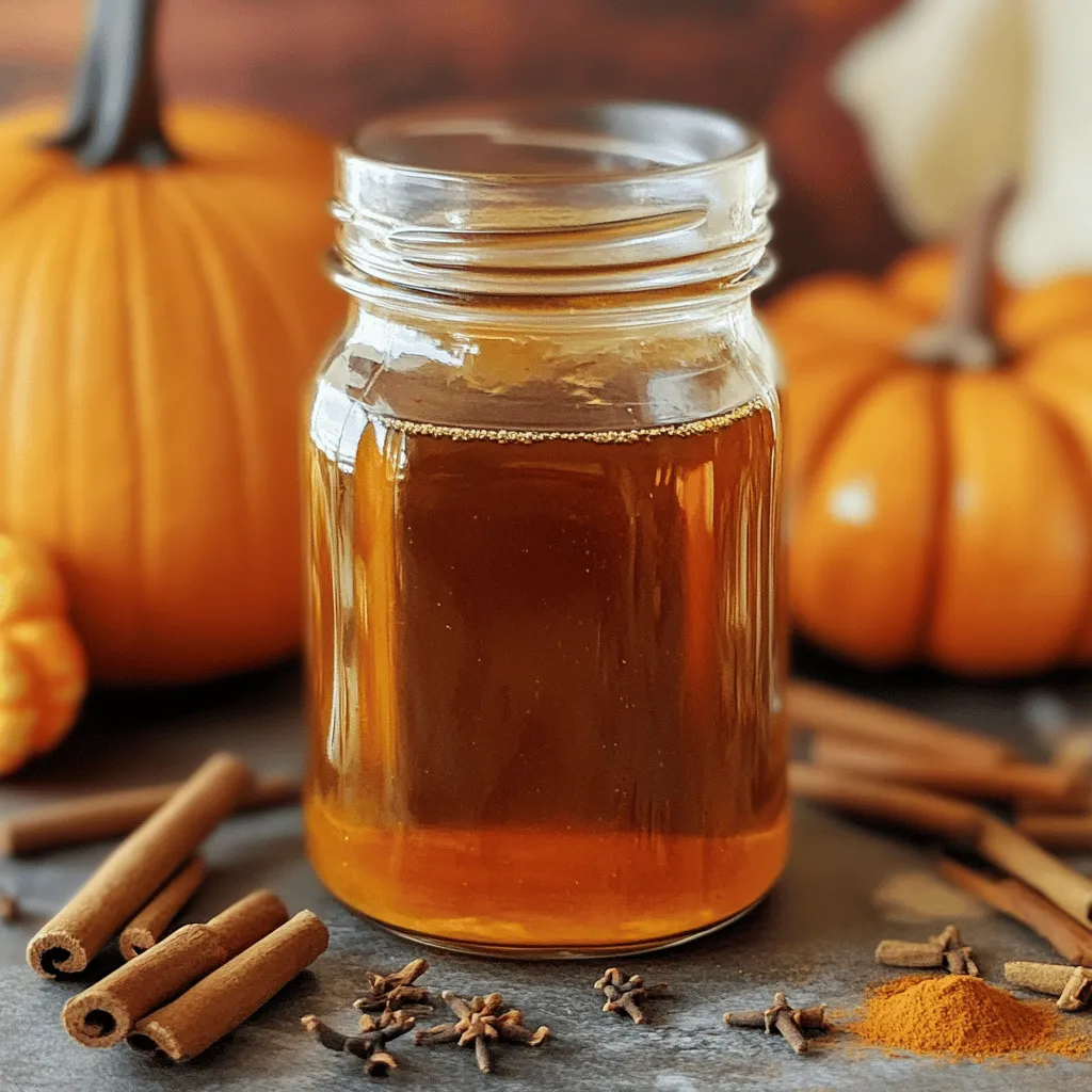 Premium Pumpkin Spice Syrup Flavorful Fall Delight