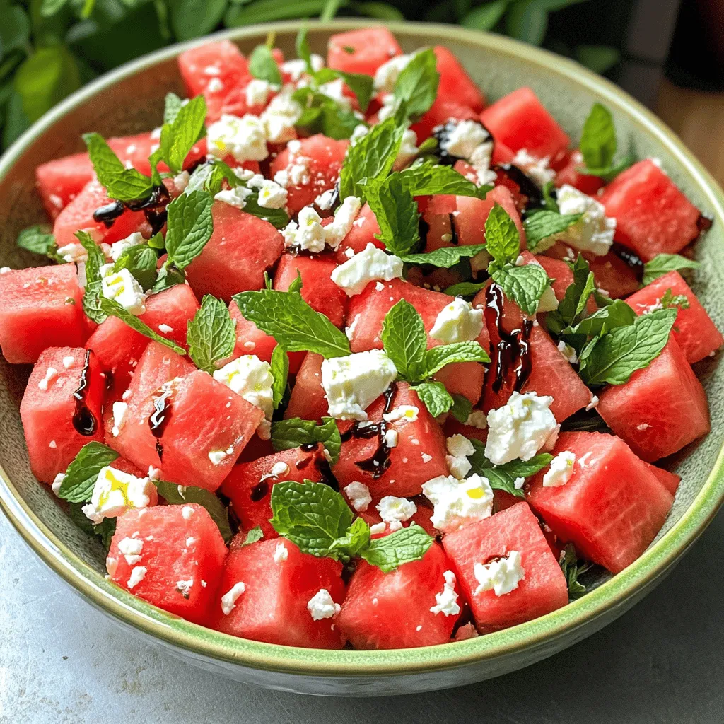 Easy Watermelon Feta Salad Fresh and Flavorful Delight
