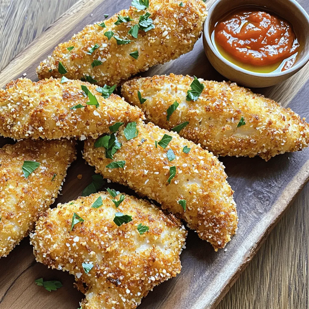 Garlic Parmesan Chicken Tenders Tasty and Simple Dish