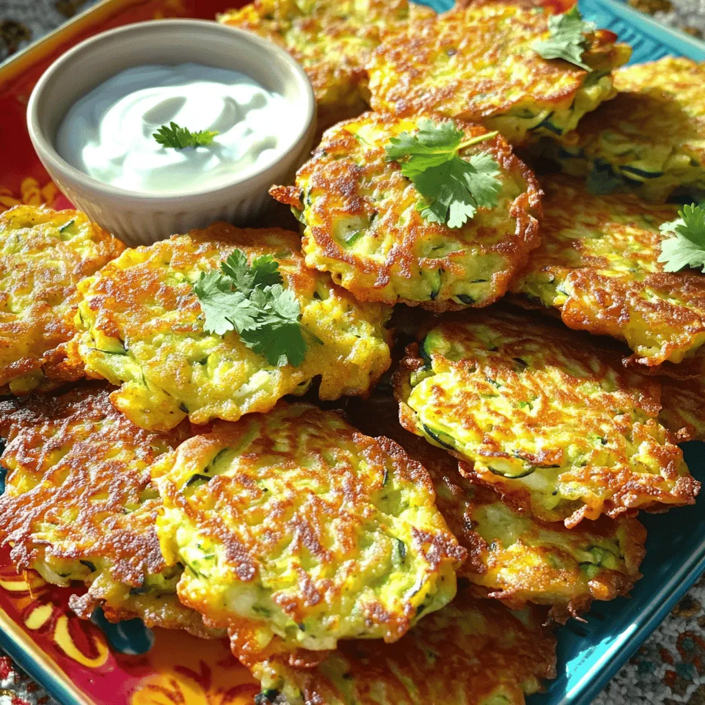 Ingredient Zucchini Fritters Crispy and Flavorful Dish