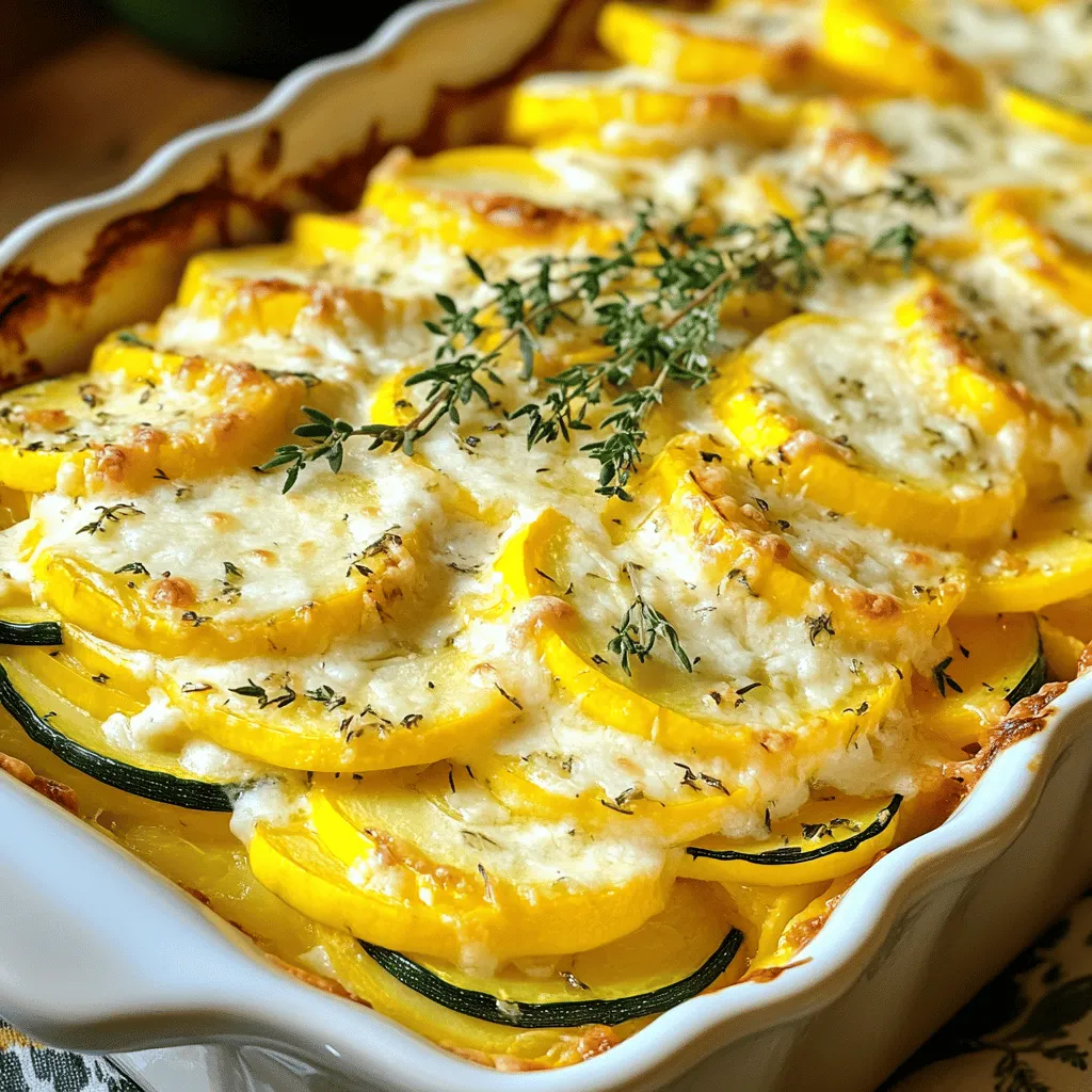 Savory Squash Au Gratin Creamy and Satisfying Dish