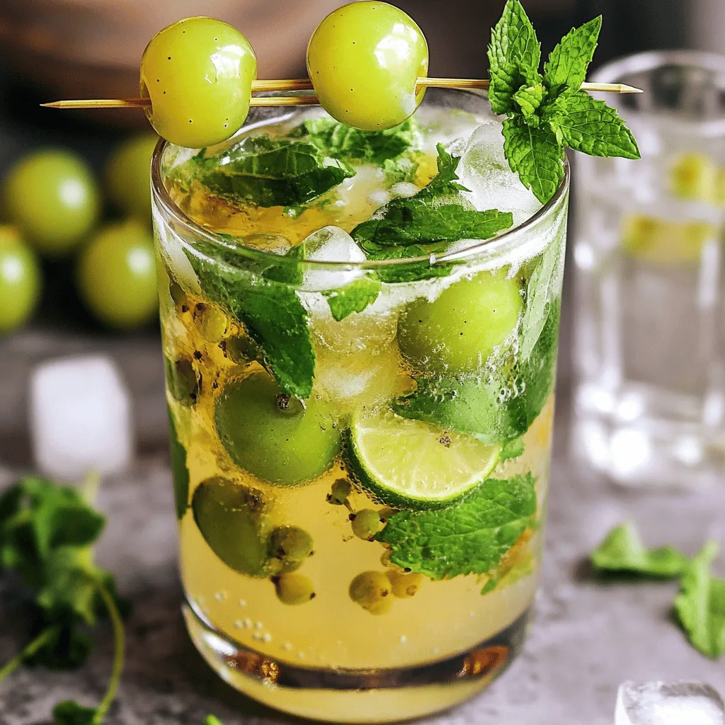 Grape Mojito Refreshing Cocktail Recipe to Enjoy