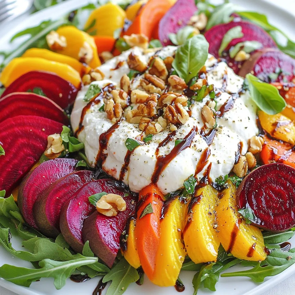 Roasted Beet &#038; Carrot Burrata Salad Vibrant and Fresh