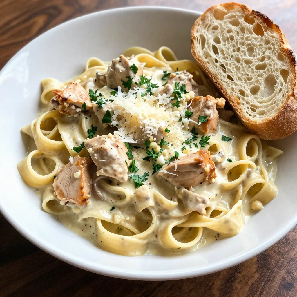 Creamy Cowboy Butter Chicken Pasta Delightful Dish