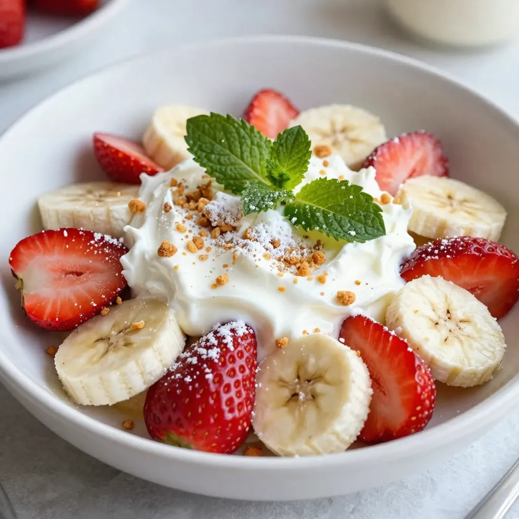 Strawberry Banana Cheesecake Salad Creamy Delight