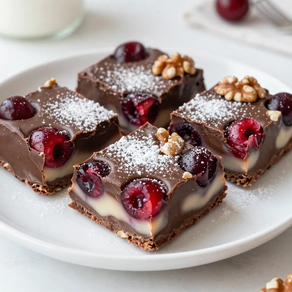 Cherry Garcia Fudge Squares Easy and Delicious Treat