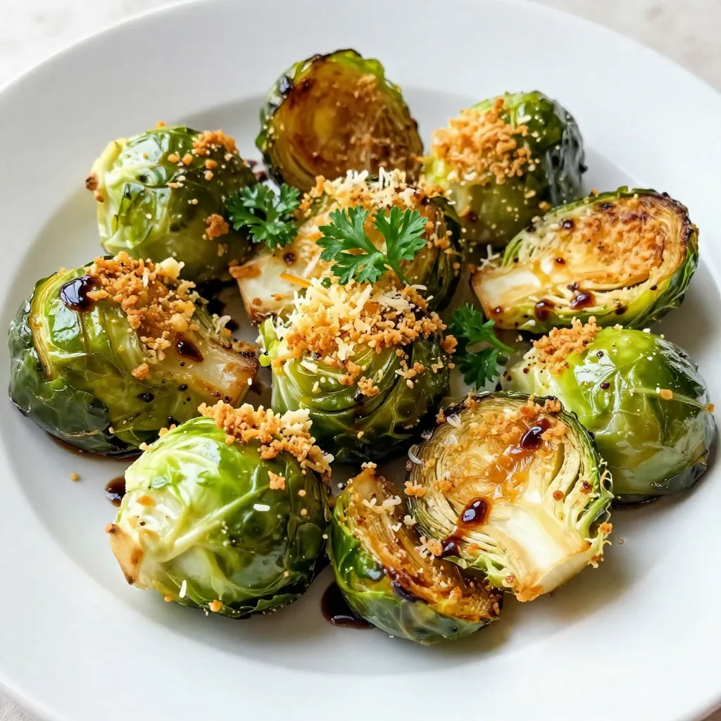 Parmesan Roasted Brussels Sprouts Flavorful Side Dish