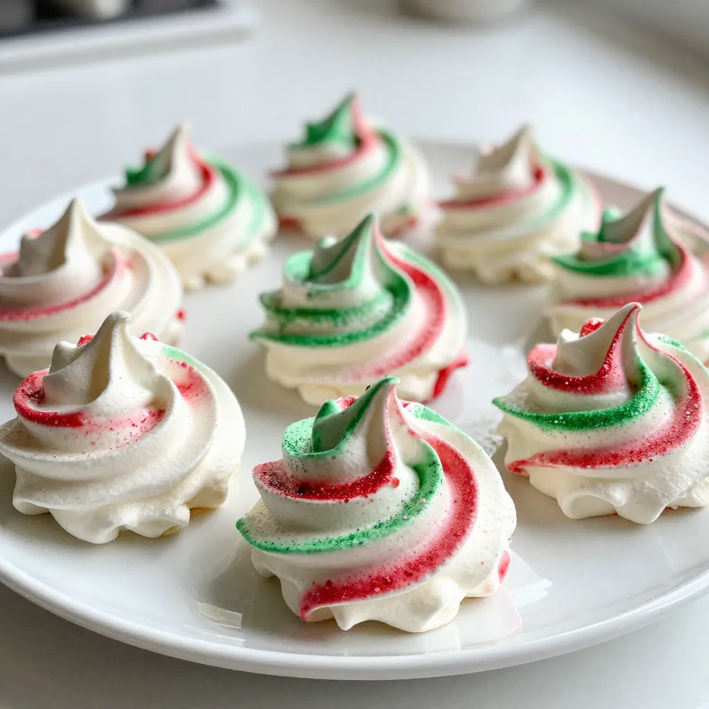 Christmas Meringue Kisses Delightful and Festive Treat