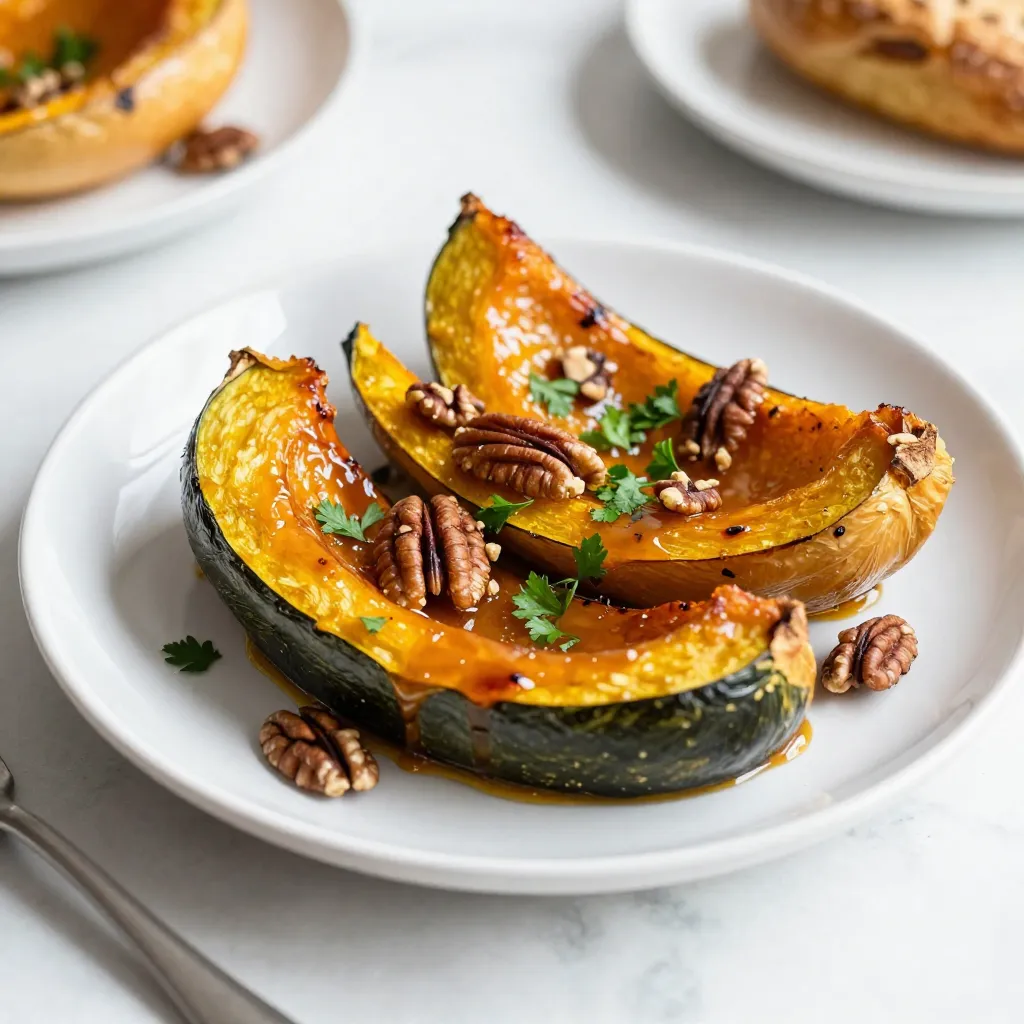Roasted Delicata Squash with Maple Glaze Delight
