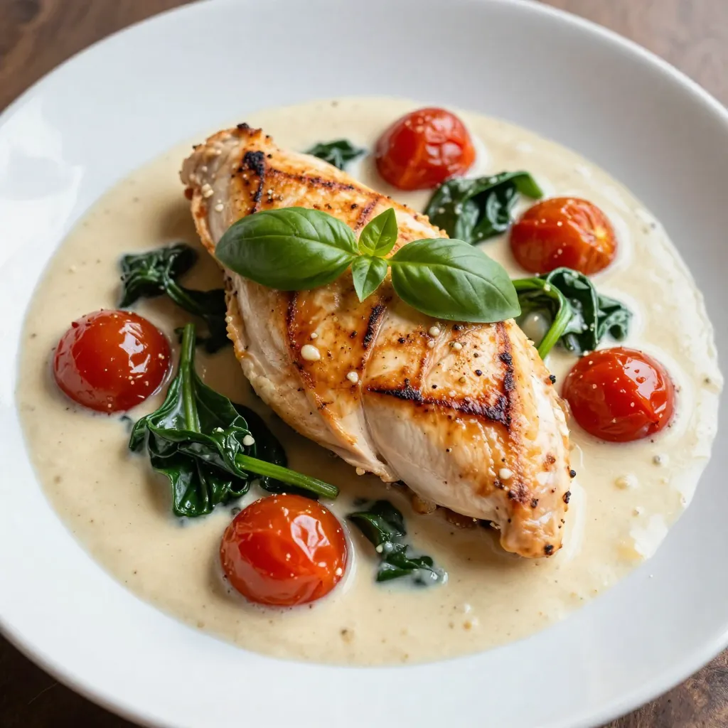 Creamy Garlic Tuscan Chicken Flavorful Dinner Recipe