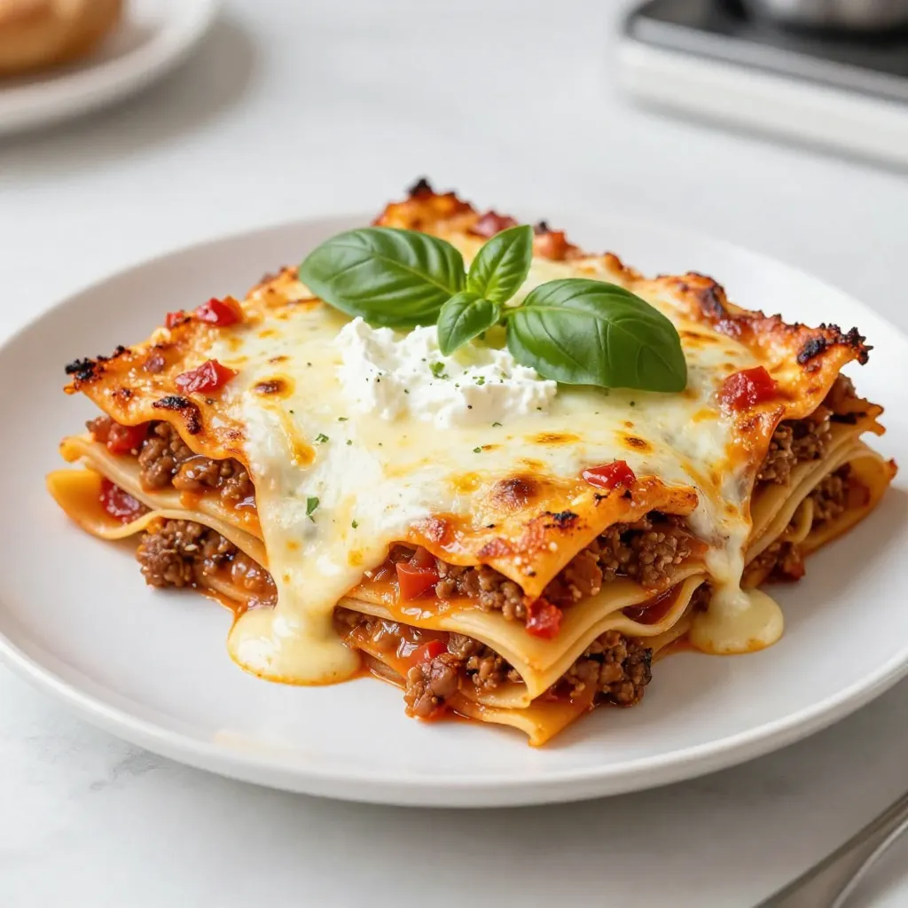 Cheesy Baked Lasagna Delightful and Easy Recipe