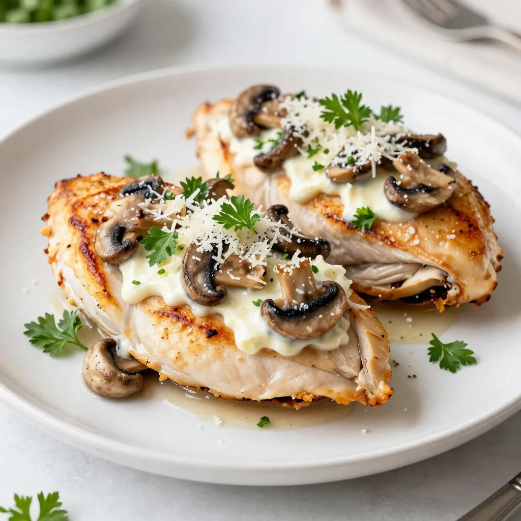 Mouthwatering Mushroom Stuffed Chicken Breasts Recipe
