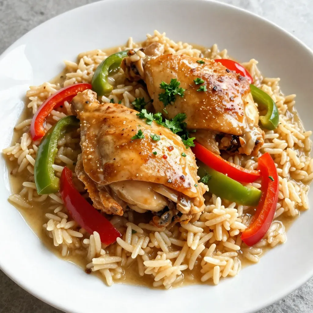 Smothered Chicken &#038; Rice Flavorful and Hearty Meal