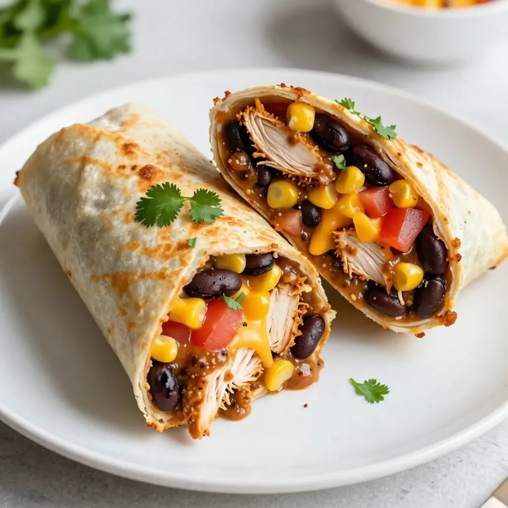 Savory Chipotle Ranch Chicken Burritos Recipe