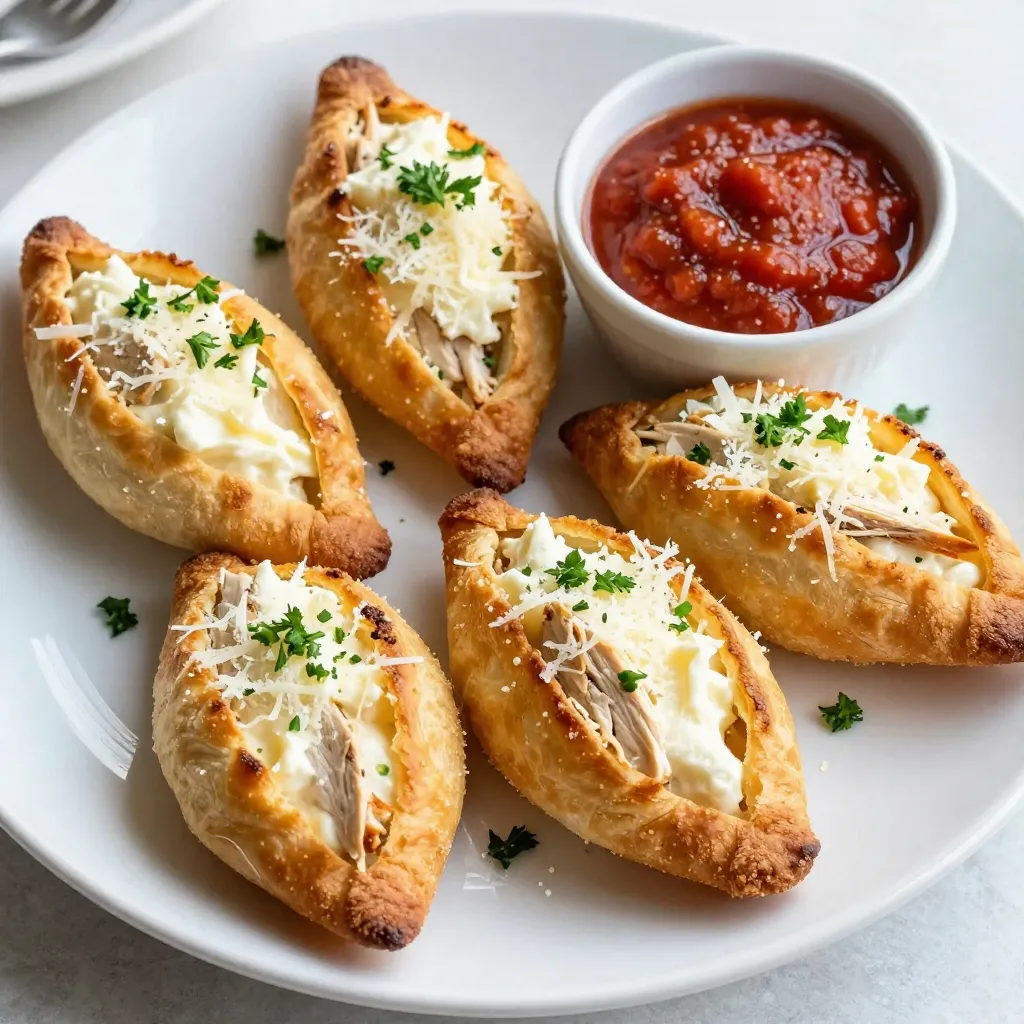 Creamy Parmesan Chicken Pillows Simple and Tasty Dish