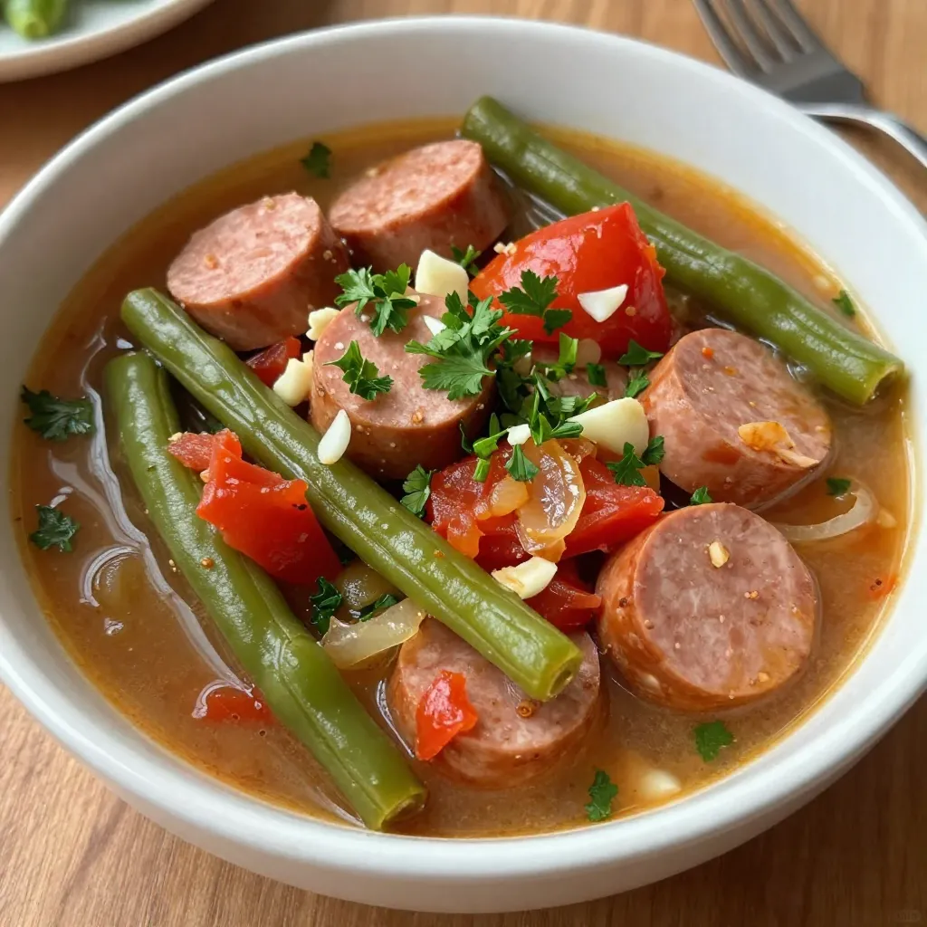 Crockpot Kielbasa Green Beans Flavorful Family Meal