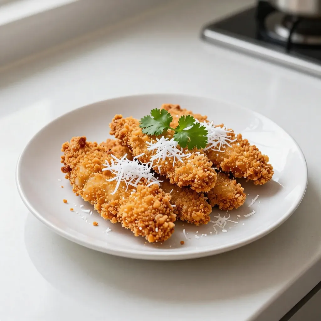 Coconut Crunch Chicken Crispy Delightful Dish