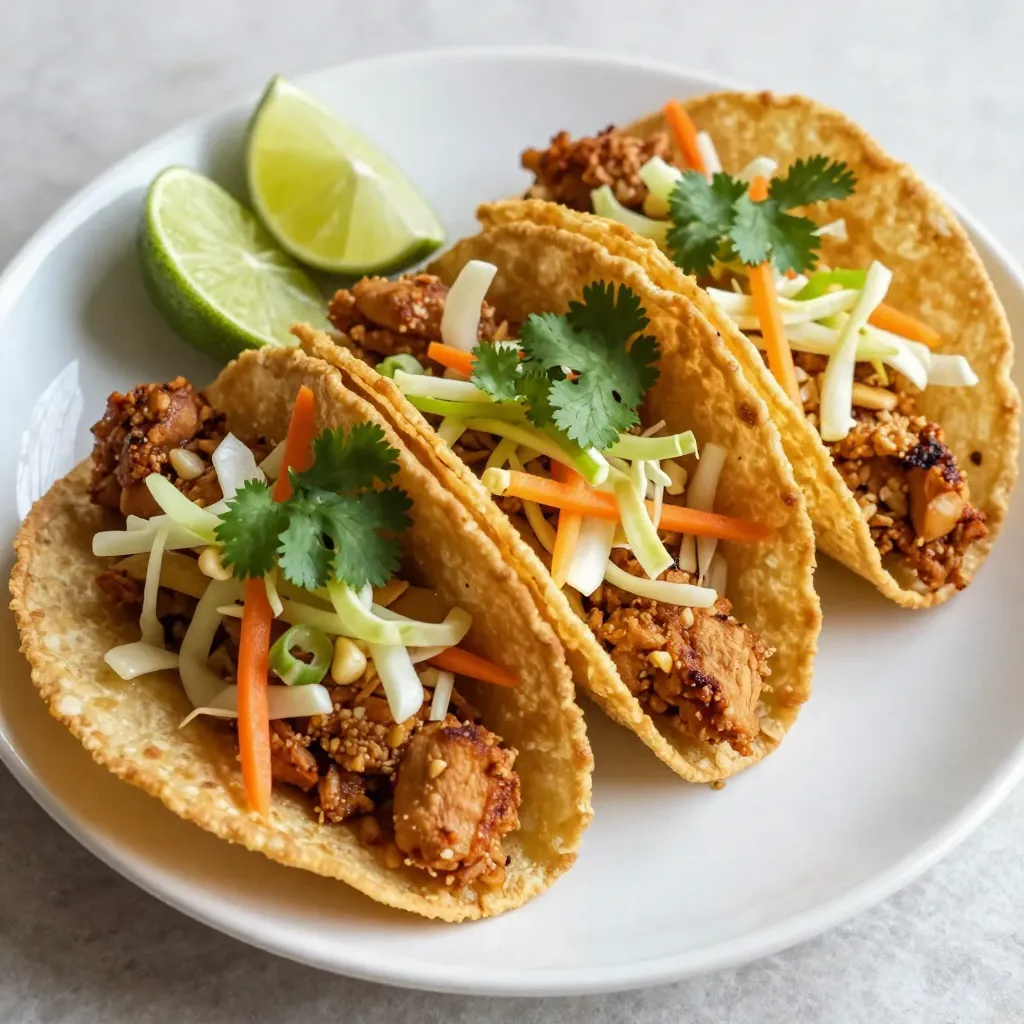 Crispy Chicken Wonton Tacos Flavorful and Easy Meal