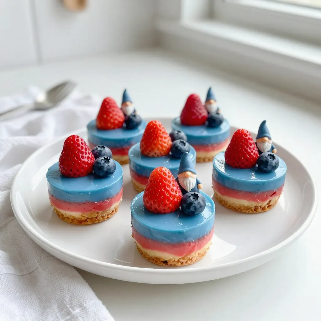 No-Bake Gnome Mini Cheesecakes Delightful Treat