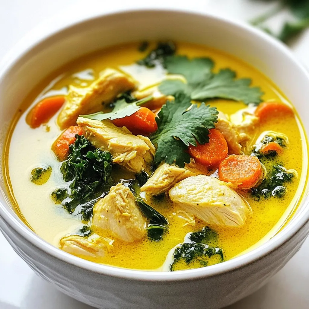 Turmeric Chicken Soup Packed with Flavor and Comfort