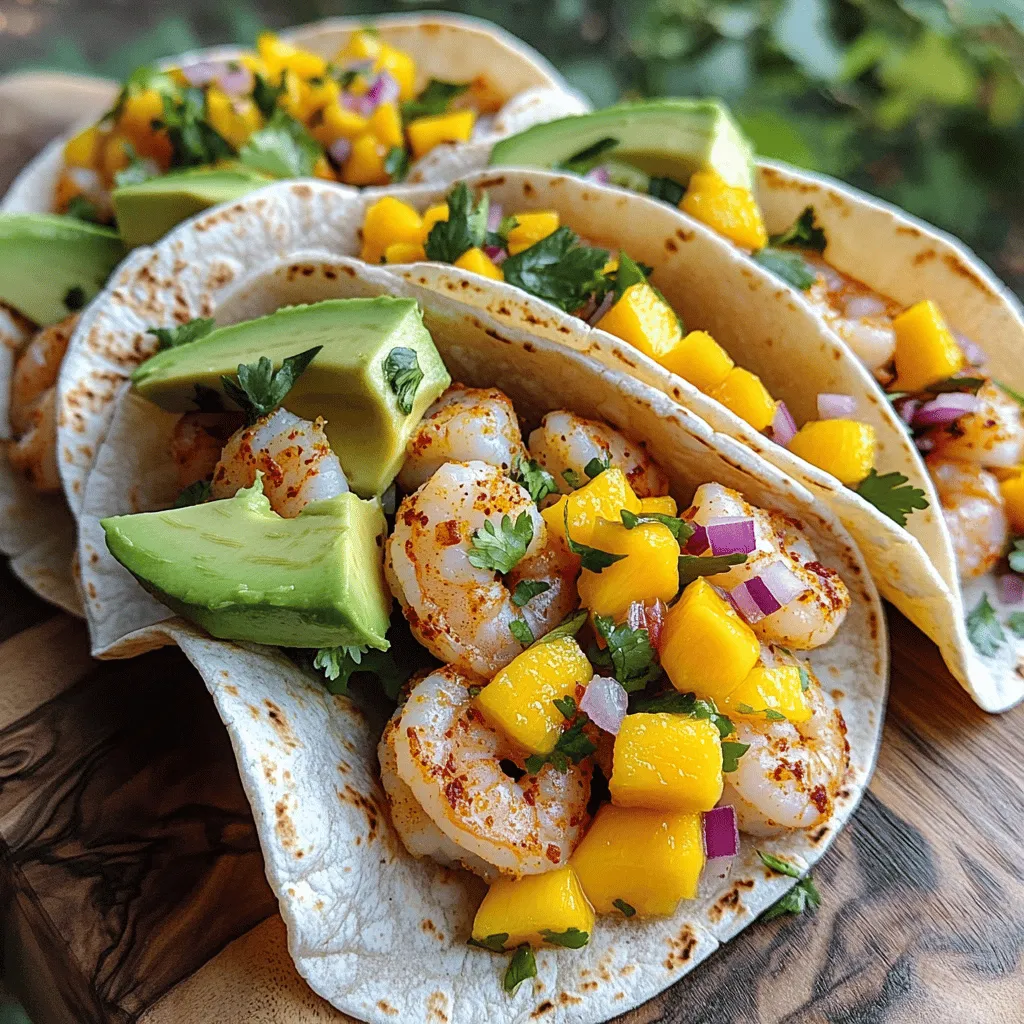 Spicy Shrimp Tacos with Mango Salsa Delightful Dish