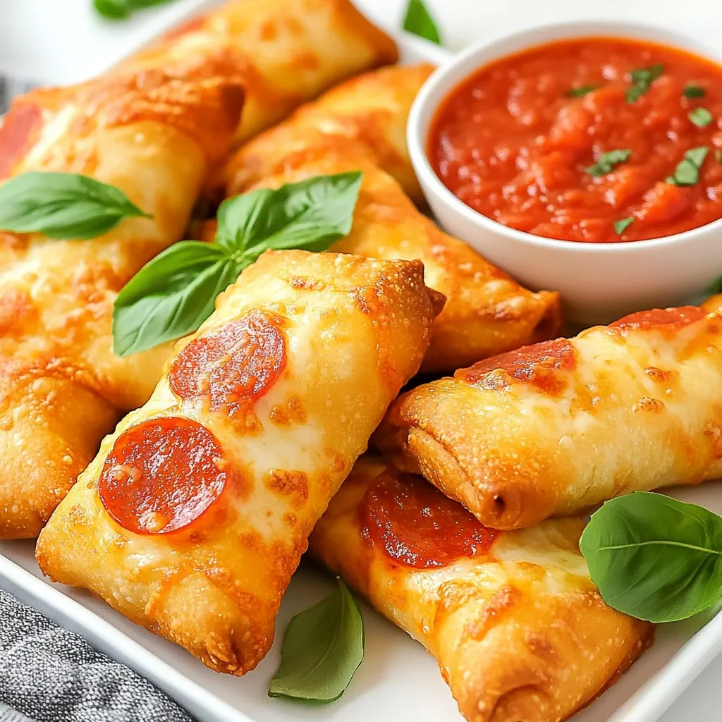 Air Fryer Crispy Pizza Rolls Quick and Tasty Snack