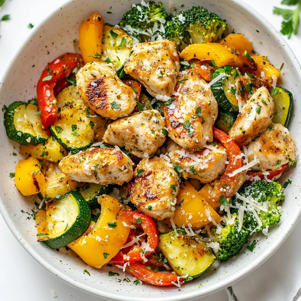 High Protein Low Carb Chicken Skillet Delight