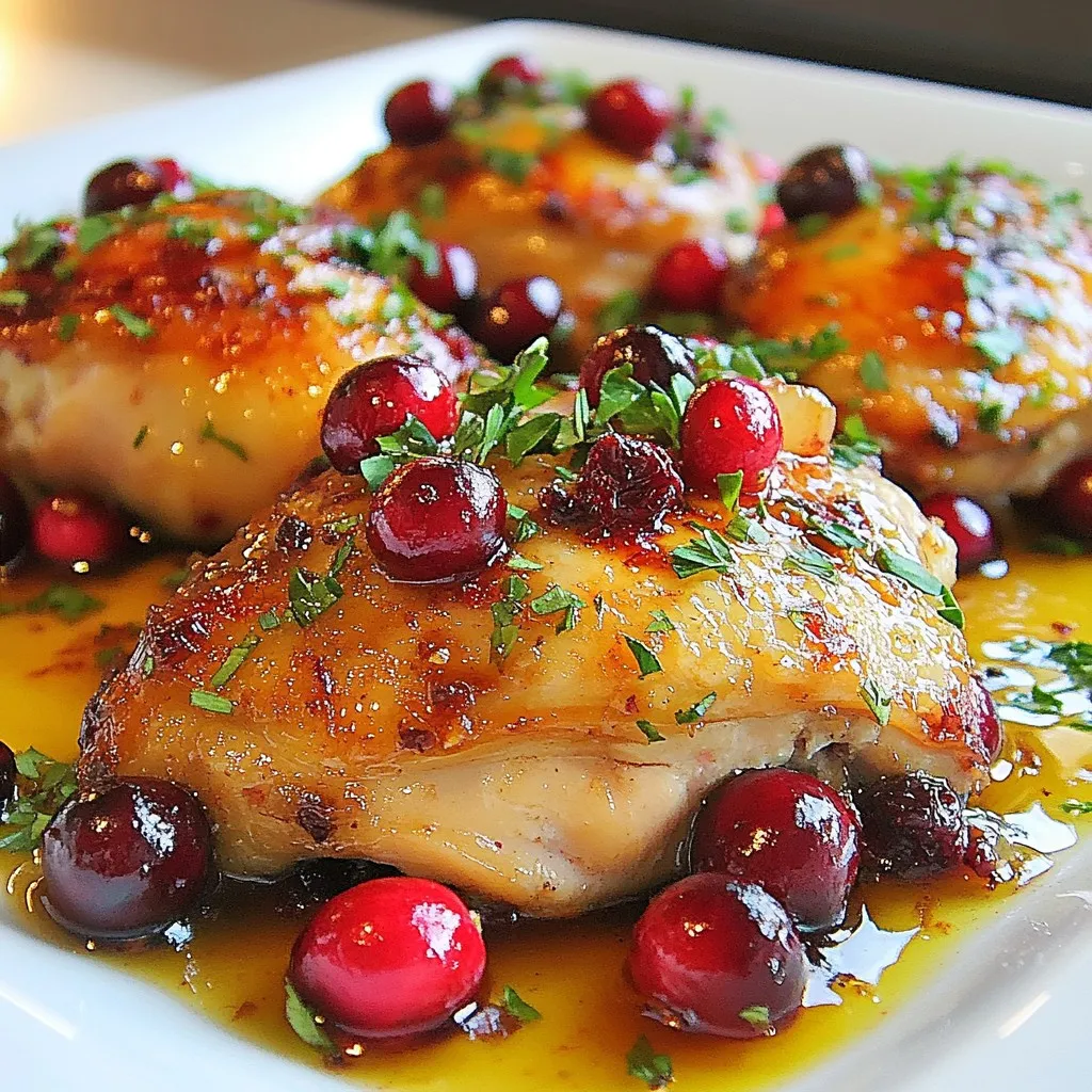 Roasted Cranberry Chicken Savory and Simple Dinner