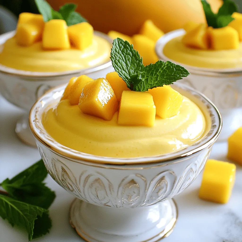 Ingredient Mango Mousse Delicious and Creamy Delight
