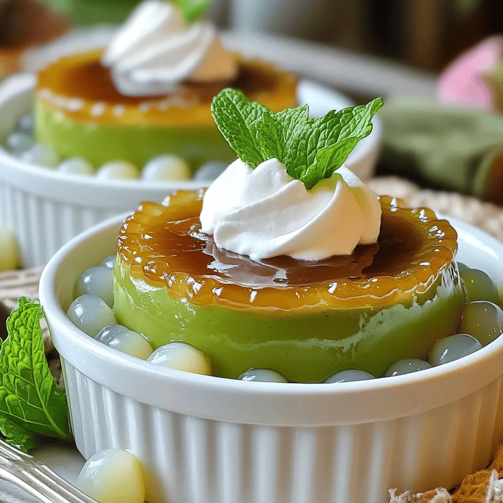 Matcha Brûlée Boba Delightful and Creamy Recipe