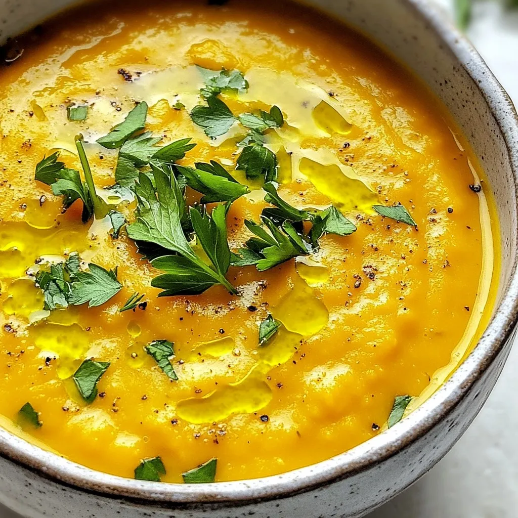 One-Pot Carrot Lentil Soup Flavorful and Simple Dish