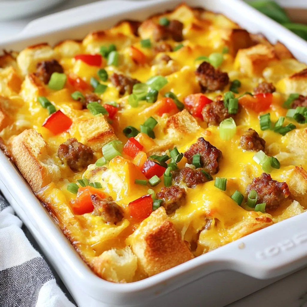 Cheesy Sausage Breakfast Casserole Easy Family Meal