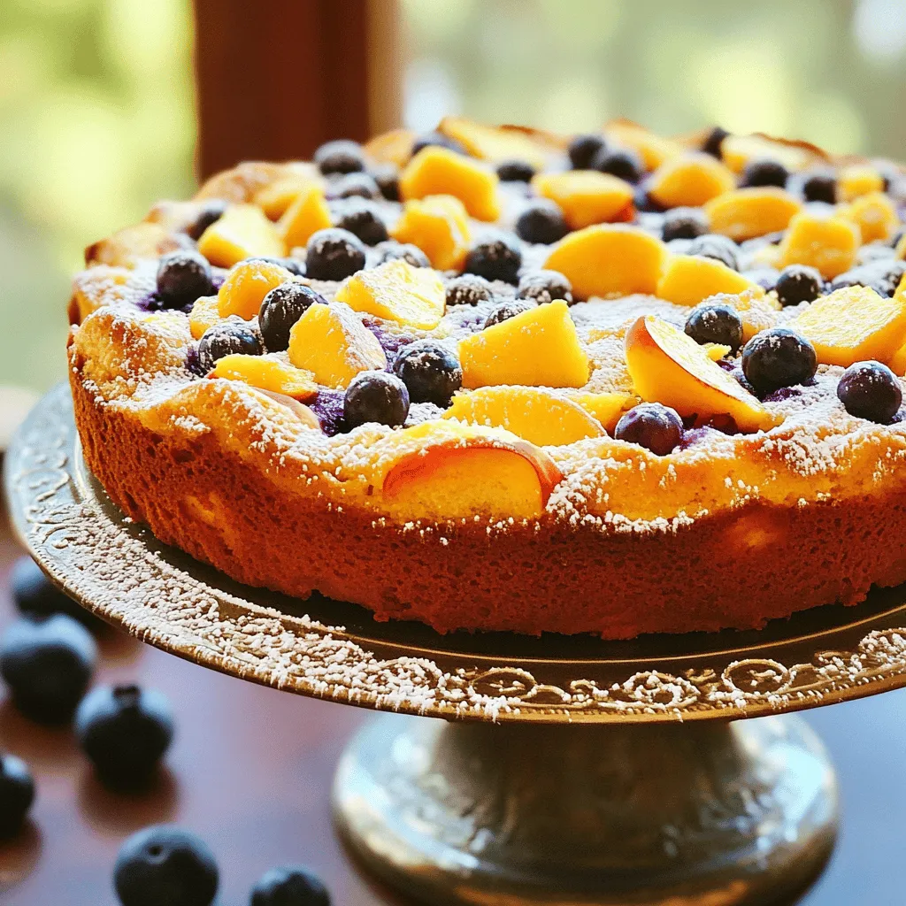 Peach Blueberry Greek Yogurt Cake Delightful and Easy