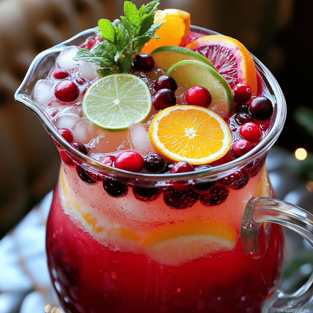 Christmas Cranberry Punch Festive and Refreshing Drink