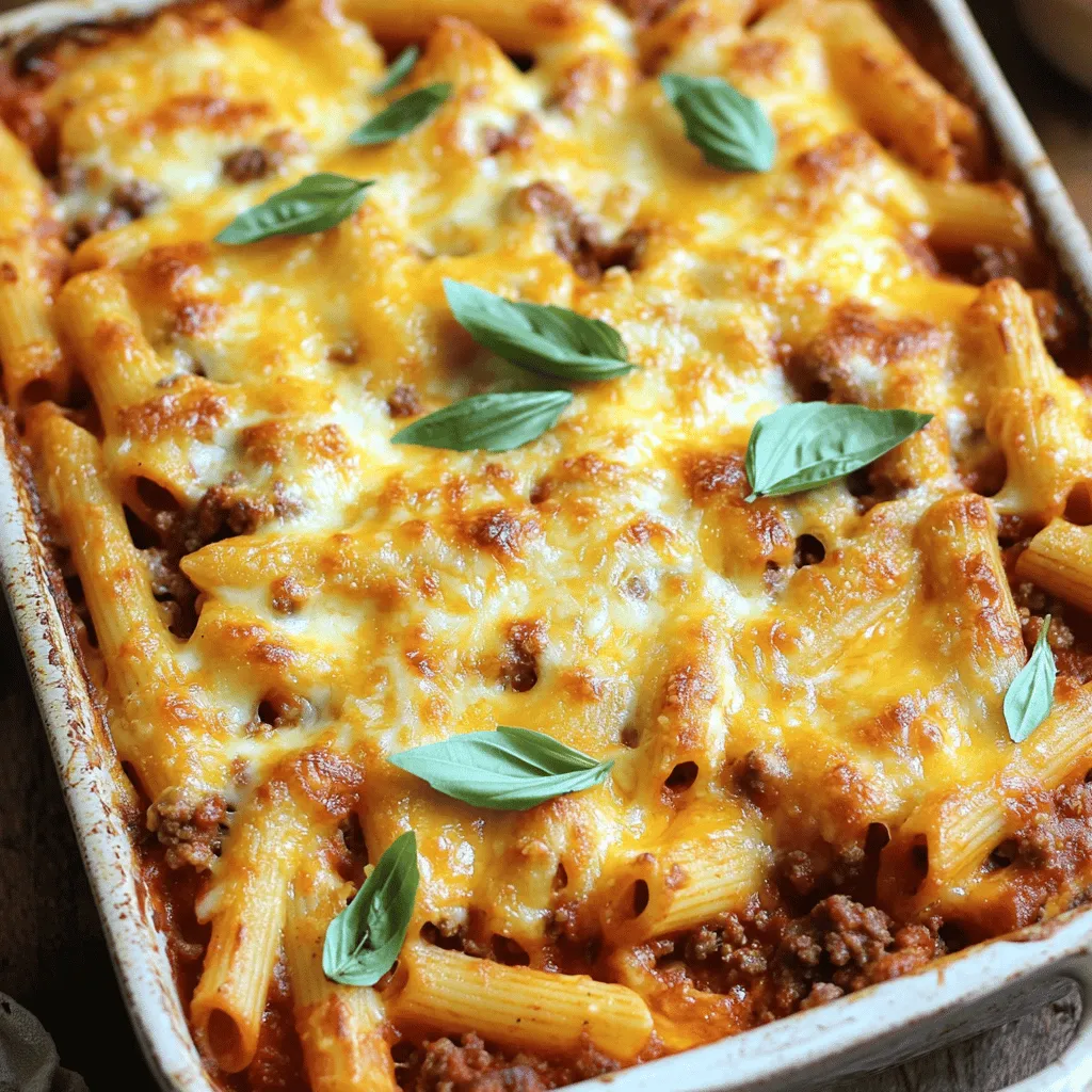 Ground Beef Penne Pasta Bake Quick and Tasty Meal