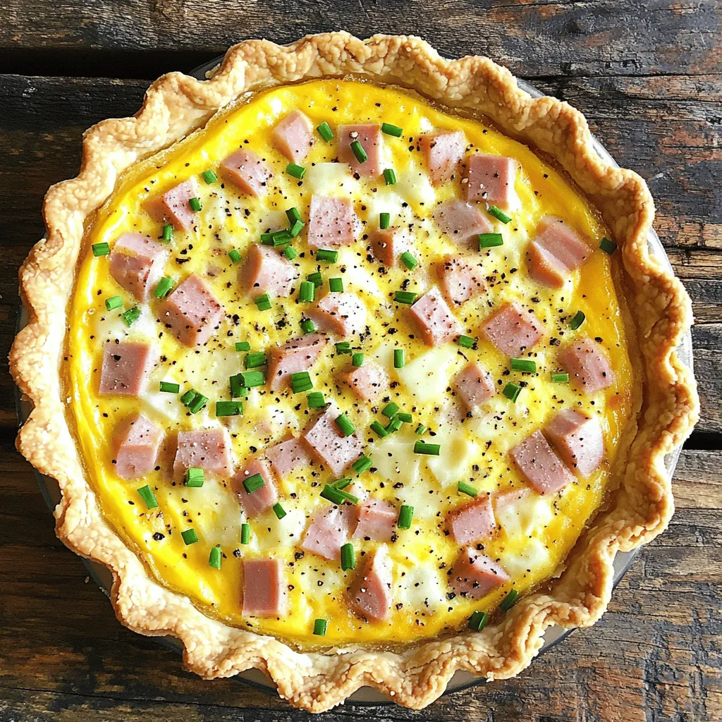 Ham and Swiss Quiche Savory and Simple Recipe
