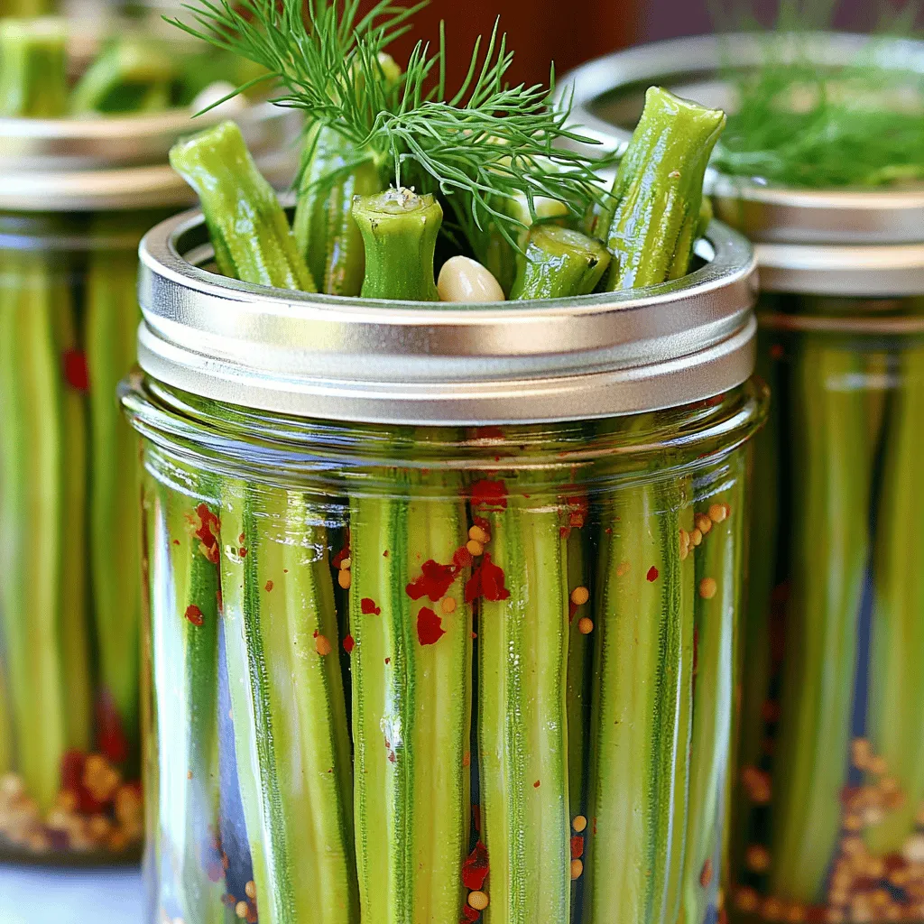 Spicy Dill Pickled Okra Flavorful and Tangy Delight