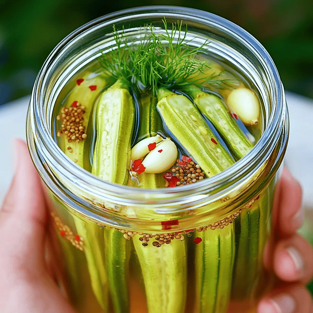 Quick Refrigerator Pickled Okra Easy Flavorful Snack
