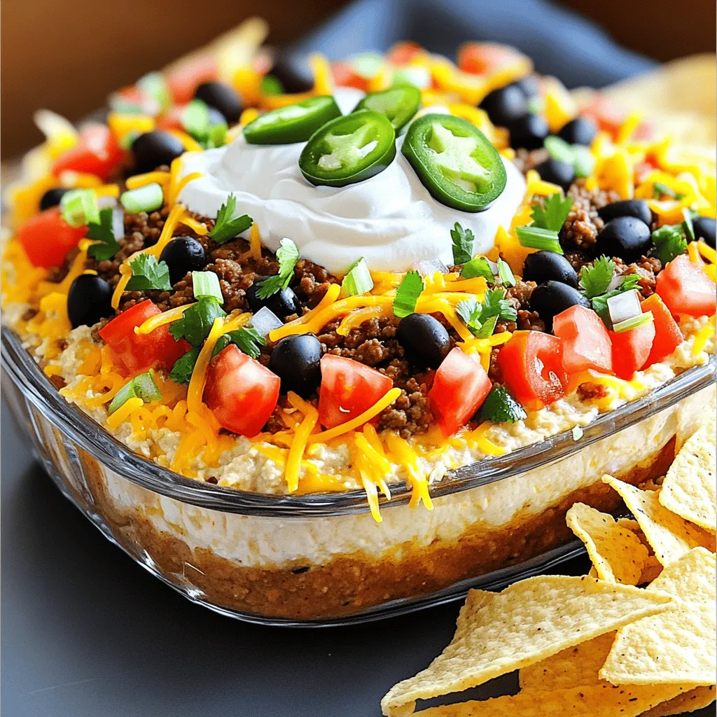 Taco Dip with Ground Beef Delicious and Easy Recipe