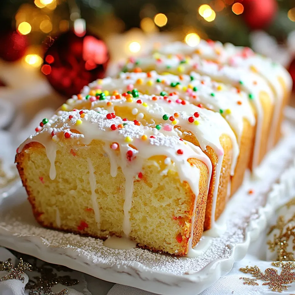 Christmas Sprinkle Vanilla Bread Delightful and Festive