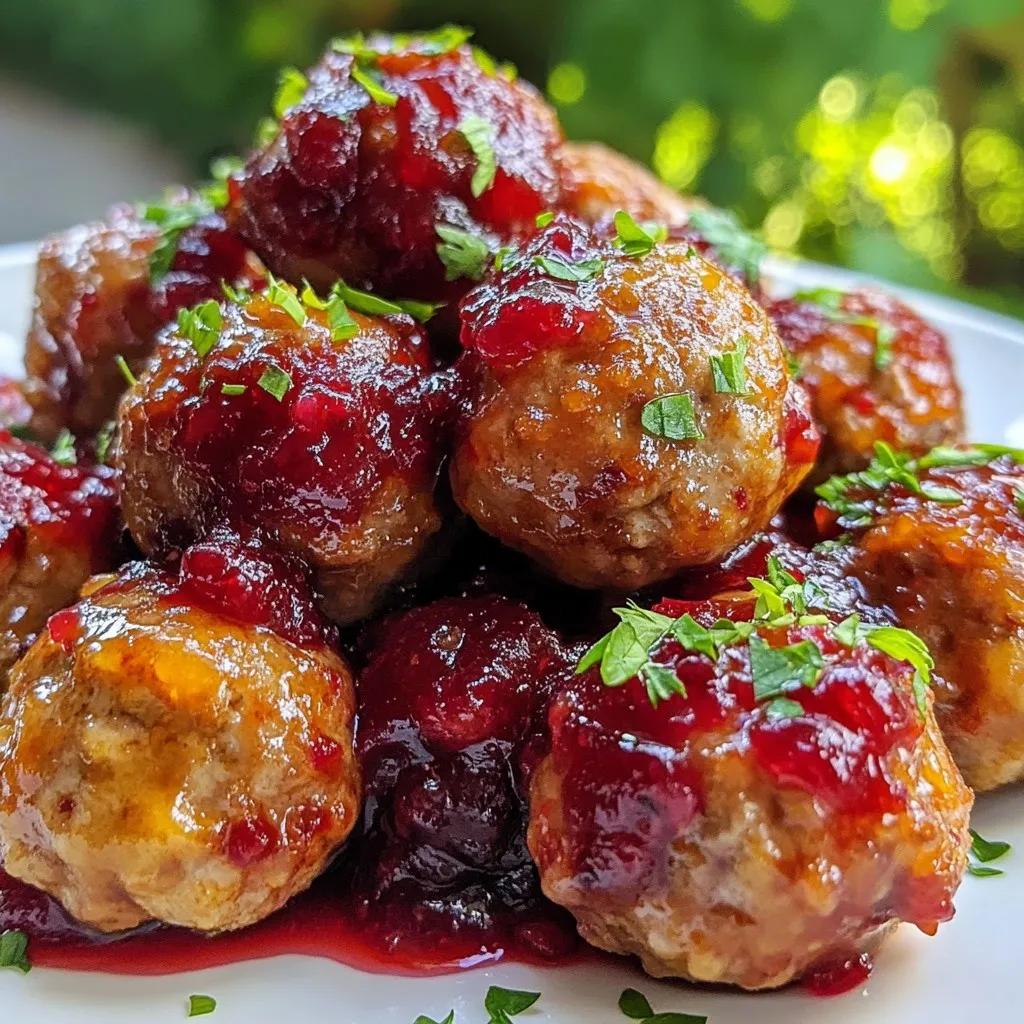 Quick Cranberry Meatballs Savory and Simple Recipe