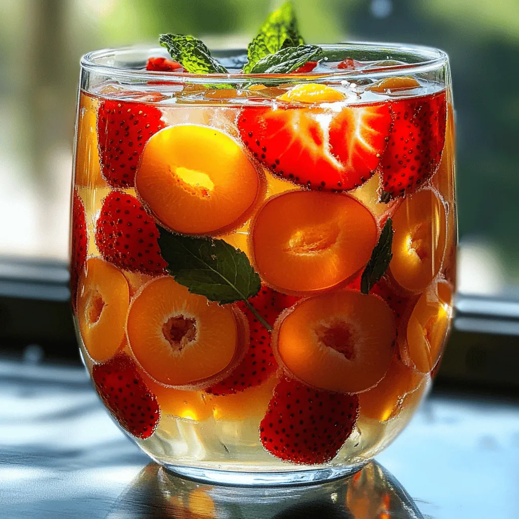 Strawberry Apricot Sunrise Tea Flavorful Refreshment