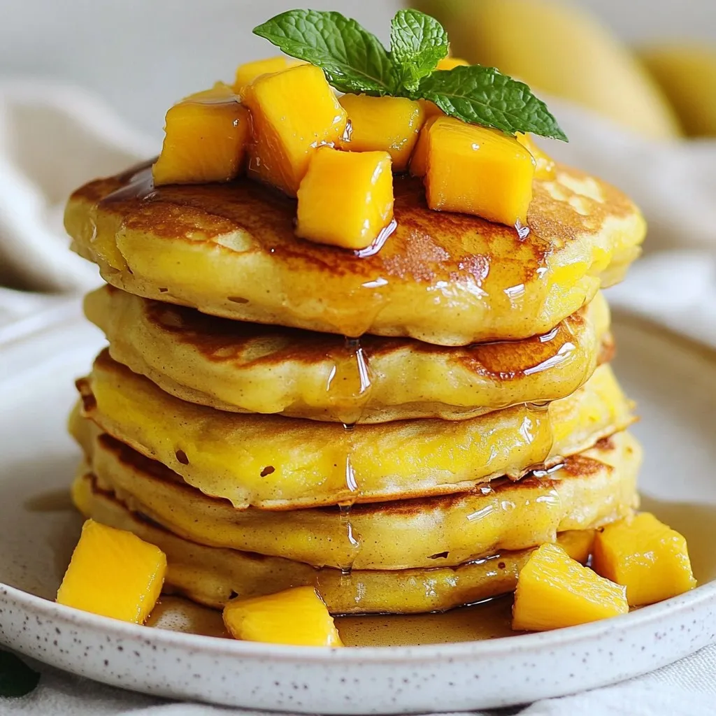 Fluffy Mango Pancakes Delightful and Easy Recipe
