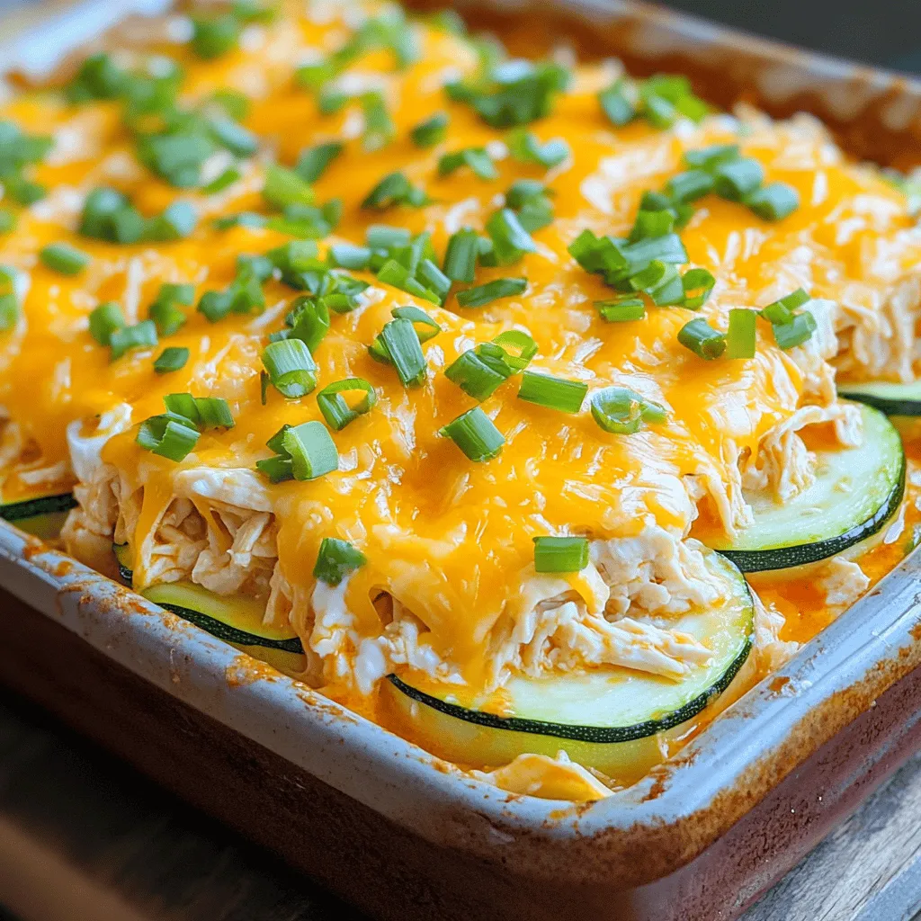 Buffalo Chicken Zucchini Casserole Flavorful Dish
